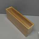 Bamboo Kitchen Drawer Organizer, Stackable Silverware Tray Utensil Organizer Cutlery Holder for Kitchen,Wooden Storage Box for Bathroom, Multi-Use Storage Bins Dividers for Office(12x3x2.5 inch