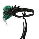 Flapper Headband Roaring 20s Headpieces Elegant Tea Flapper Accessories for Women