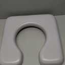 Soft Commode Seat Cushion, U-Shape Padding for Bedside Chairs & Raised Toilets, 16.5 Inch Width, Waterproof (Beige)