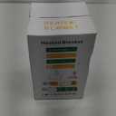 Heated Blanket Electric Throw, Soft Flannel Heating Blanket with 8 Hours Auto Off 10 Fast Heating Levels Machine Washable Sherpa Heated Blanket with Overheating Protection (Throw (50" x 60"), Gray)