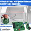 W10898445 W10870822 Refrigerator Ice Level Control Emitter and Receiver Light Panel Complete Replacement Kit Suitable for Whirlpool Refrigerator Models AP6037913 PS11769410 W10518658