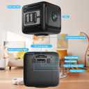 Spy Camera Hidden Camera, 4K Mini Cameras with Motion Detection, for Nanny Cam Wireless Surveillance for Indoor Home and Office Black