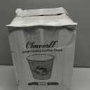 300 Count 6 oz Paper Cups, Disposable White Paper Coffee Cups, Hot Beverage Drinking Cup for Coffee, Water, Juice, and Espresso