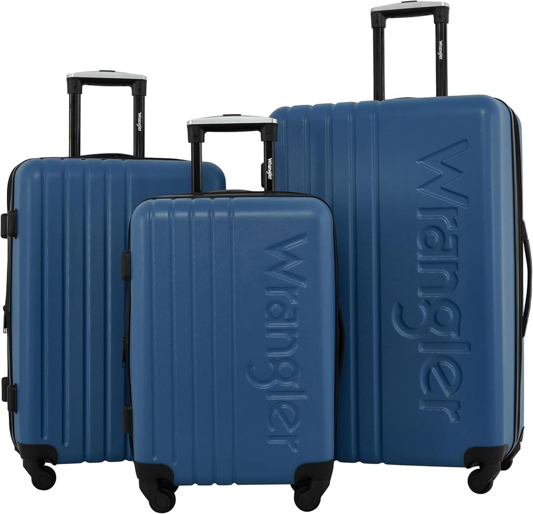 Wrangler Quest Luggage Set, Vallarta Blue, 3 Piece Set (30"/26"/22")