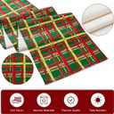 3 x Artscope Buffalo Plaid Christmas Table Runner, Xmas Winter Holiday Kitchen Dining Table Decoration for Christmas Home Party Decor 13x108 Inch-Green