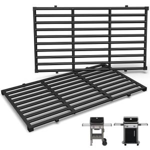 Grill Parts for Weber Spirit E210, Spirit II E210, E/S220, 17.5" Grill Grates for Weber Spirit 200 Series Grills with Front Control, Porcelain Enameled Cast Iron Grate for Weber Spirit 2 E-210, E220