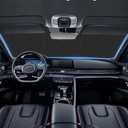 Windshield Sun Shade for Honda Civic 2022-2025. Full Coverage Rearview Mirror Shade for Ultimate Protection (Silver)