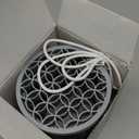 Makeup Brush Cleaner Machine Electric Makeup Brush Cleaner Automatic Cosmetic Brush Cleaner with Brush Clean Mat Spinning Makeup Brush Cleaner Fit For All Size Brush USB Charging Makeup Brush Cleaner (Light Grey)