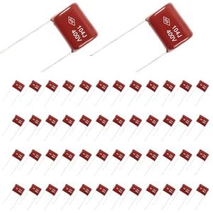 50pcs CBB Metallized Polyester Film Capacitors 104(0.1uf) 400V