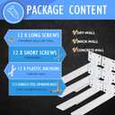 CLT Shelf Bracket( White) , 8 Quarter Inch (1/5") Thick- Max Load: 220 lb Rustic Industrial Modern Farmhouse Heavy Duty Corner Brace Joint Right Angle Bracket for DIY Table Bench, Pack of 6