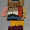 CLLOT Super Stretchy Soft Knot Headbands with Hair Bows Head Wrap Hair Accessories For Newborn Baby Girls Infant Toddlers Kids