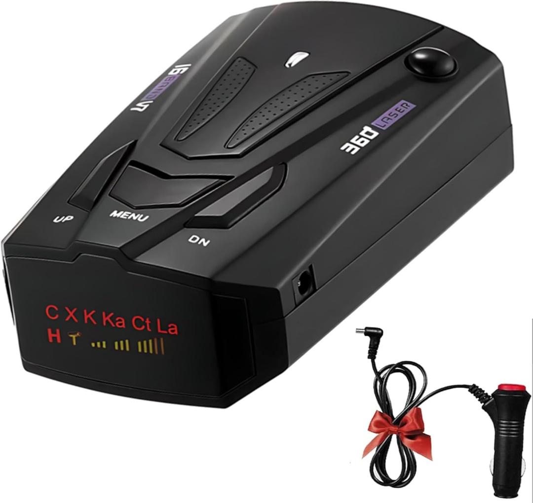 Speed Sentinel Laser/Radar Detector for Cars with Long Range Detection,City & Highway Modes Detectors,Mute Memory,VG-2 Immunity False Alert Filtering,Real Time Voice Alert Speed,LED Display