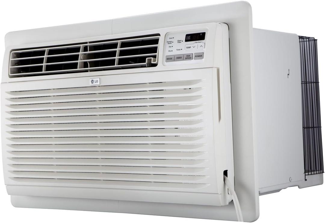 LG 7,800 BTU Through the Wall Air Conditioner, 115V, AC Wall Unit for Rooms up to 330 Sq. Ft., Perfect for Bedroom or Office, Wall Mounted AC Unit with Remote and 3 Cool & Fan Speeds, White