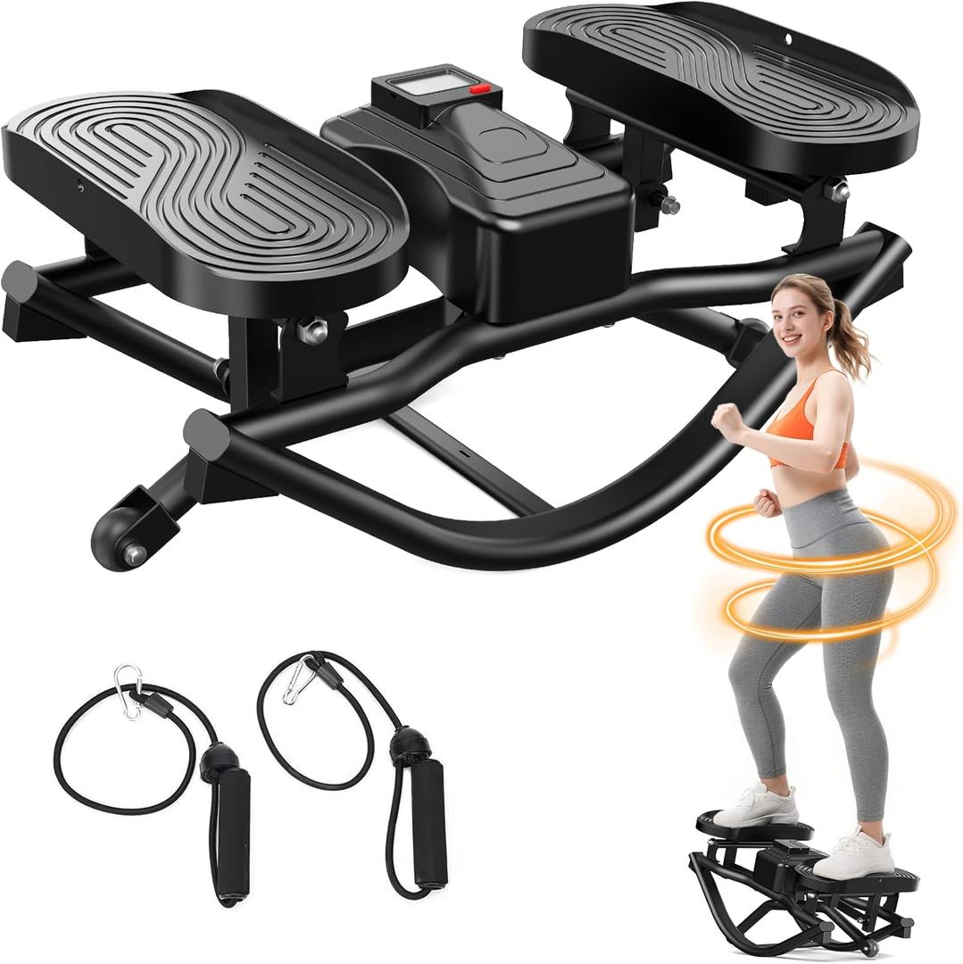ERGOLIFE Rocking Stepper Side to Side for Home, Workout Machine Portable Compact Side-to-Side Rocker Steppers for Legs, Glutes, Abs