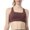 Womens Sports Bra Padded Crisscross Back Medium Support Sports Bras with Removable Cups for Workout Yoga (XS)