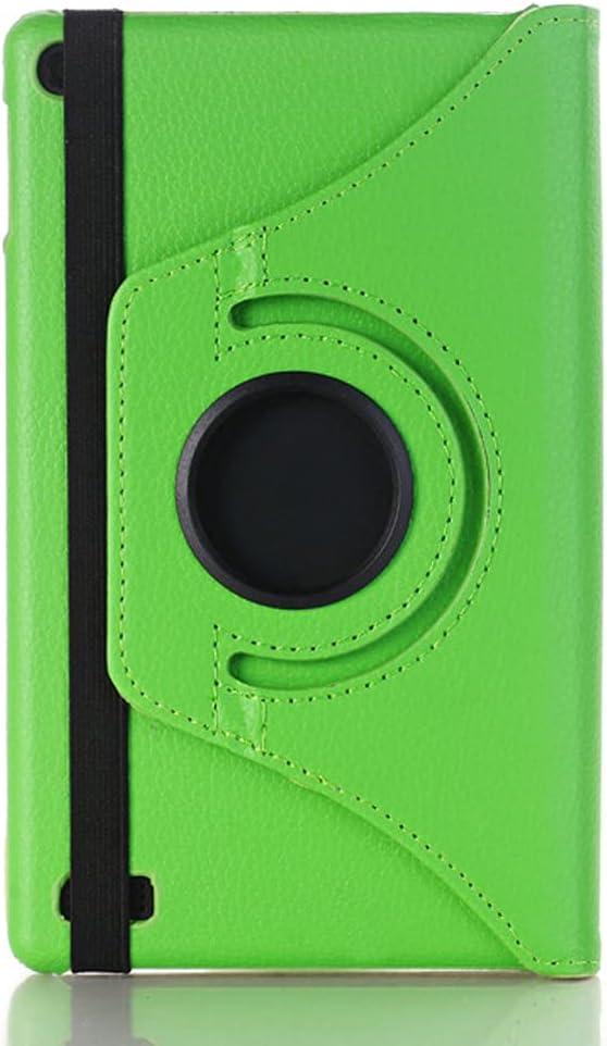 Tablet Cover for Amazon Kindle Fire 7 5th Generation SV98LN(2015 Release),Ultra Slim Folio Stand Lightweight Leather Case for Amazon Kindle Fire HD 7 2015 HD7 Gen 5th 7" (Ro-Green)