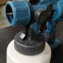 Paint Sprayer Cordless High Power Electric Spray Paint Gun Easy to Clean for Furniture Cabinets House Painting Light Blue (Not Include Battery)