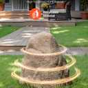 VEVOR Faux Rock Cover, Outdoor Fake Rock Well Pump Cover, Realistic Natural Texture, Lightweight & Weather-Resistant Artificial Boulder for Landscaping Garden Yard Dcor, Sandy Brown, Small Size