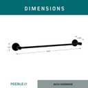 Peerless PA647-18BL Precept 18 inch Towel Bar, Matte Black