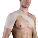 SPOBTRACE Shoulder Brace For Torn Rotator Cuff For Men Women, Adjustable Shoulder Compression Sleeve Support Brace Arm Sling Immobilizer For Pain Relief,Sleep,Injuries(M/L) (Nude)