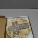 Christian Religious Bible Verse The Lord is My Rock Pattern Round Decorative Wall Clock Silent Non Ticking Battery Operated for Home Kitchen Living Room Classroom, White, One Size