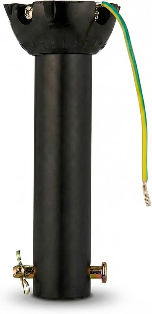 Ceiling Fan Extension Rod,Ceiling Fan Downrod with Ball Head,Downrod Extension for Fan, Outside Diameter, Boom Suitable for a Wide Range of (black, 6 Inch)