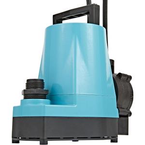 Little Giant 5-ASP-LL 115-Volt, 1/6 HP, 1500 GPH Automatic Aluminum Utility Pump with Low-Level Piggy-back Diaphragm Switch, 18-Ft. Cord, Blue, 505717