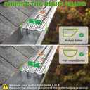 PPOLB Gutter Guards 5 Inch, Aluminum Leaf Filter Rain Gutter Covers with Screws Included, 32 PCS 108FT DIY Gutter Protection System, Heavy Duty, Fits Any Roof or Gutter Type (Mill Finish)