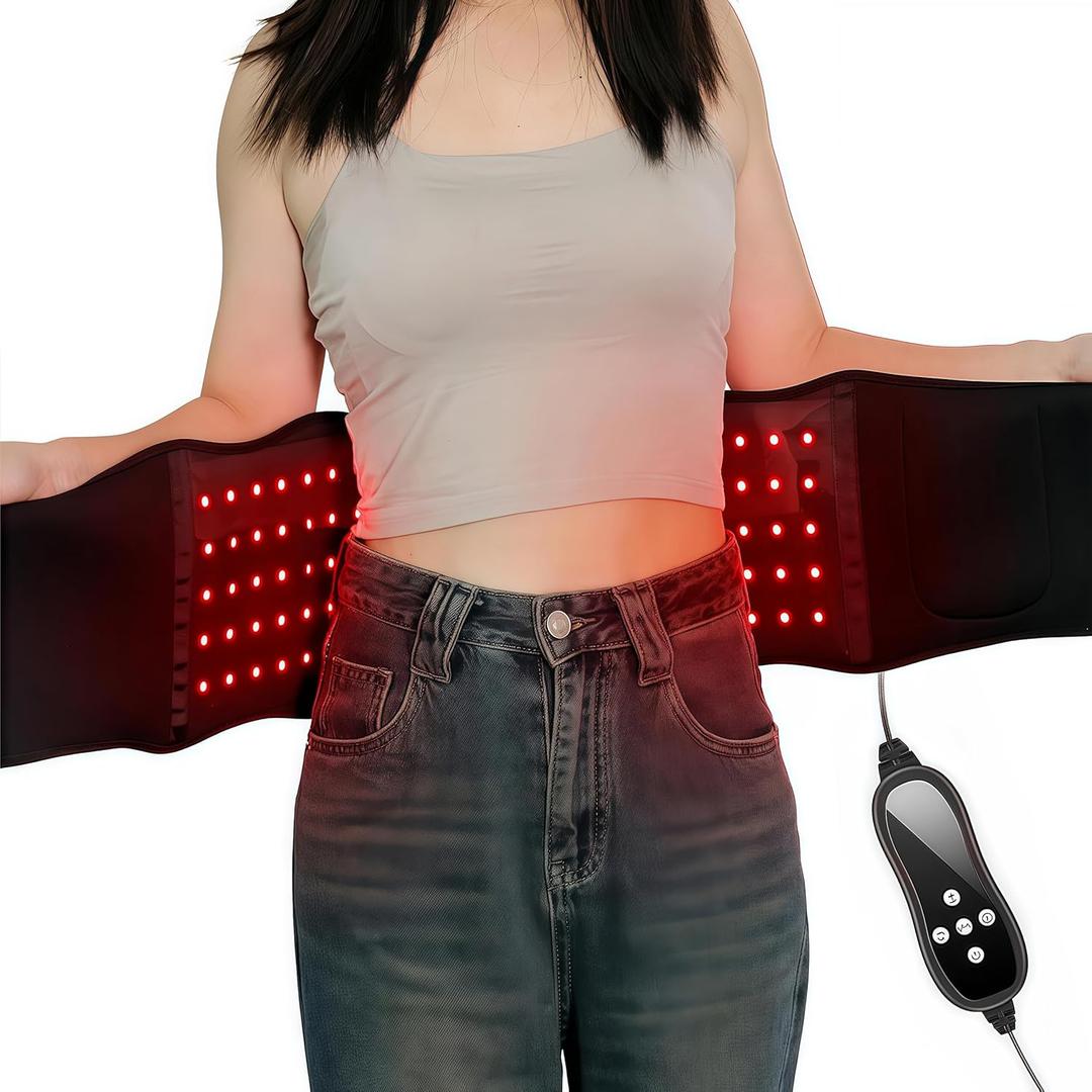 Red Light Therapy Belt - Red Light Therapy Device with Vibration Red Light Wrap Body Massage Pad - Infrared Light Therapy for Body Relief, Infrared Light Therapy Device