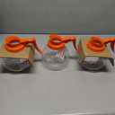 BUNN 12 Cup Commercial Glass Decanter with Handle (3 Pack), Orange
