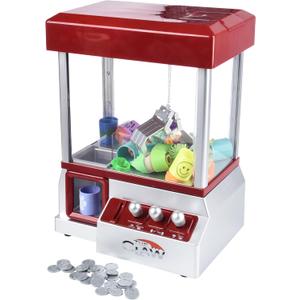 Etna Electronic Mini Claw Machine for Kids, Mini Candy Prize Dispenser Arcade Game with Sound, 30 Tokens, 10" x 7.90" x 13.5"