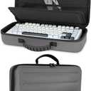 XINGFUDAO 75% Keyboard Case,Hard Carrying EVA Case for Aula F75 Wireless Mechanical Keyboard,Compatible with ASUS ROG Azoth 75% Wireless DIY Custom Gaming Keyboard