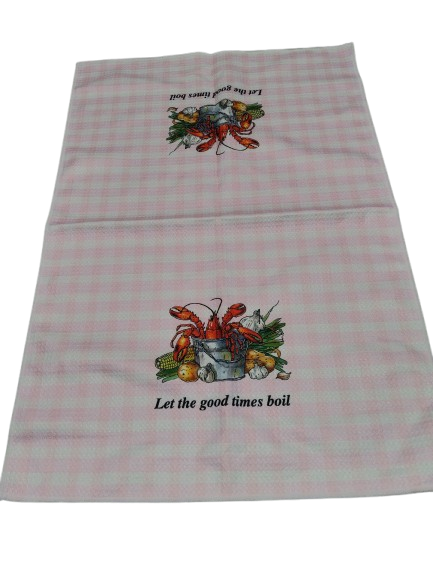 Lobsters Coastal Kitchen Towels, Beach Crawfish Dish Towels
