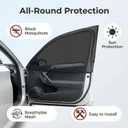 2pcs Car Front Window Screen Mesh, Suitable for Camping, Travel, UV-Protection, Breathable Mesh Car Window Sunshade for SUV Cars