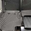 Floor Mats & Trunk Mat & Backrest Mat for 2015-2024 2025 Ford Edge 5 Seats,TPE All Weather Protection Car Floor Liners with Cargo Liners Covering The Backrest