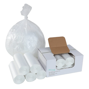 TYPLASTICS 55 Gallon Clear Trash Can Liners - 36" x 60" - High Density Garbage Bags - Case of 200 - Multipurpose for Office, Outdoor, Recycling, Industrial and Commercial Set Of 10