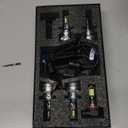 VESTNEXCL Fog Bulbs Fit for Toyota 2009-2013 Corolla Hi&Lo Beam Fog Light Bulb Combo, 800% Brightness, Dual-sided 3570 Chips, 6000K White, 60000HRS Long Lifespan, Plug-and-Play, Pack of 6