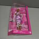 Barbie Deluxe Style Doll #1 in Barbiecore Outfit, Pink Hair and Glossy Pink Dress with Accessories Like Velvet Gloves, Money Purse, and More (Multicolor)