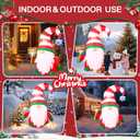 6 FT Christmas Inflatables Decorations OutdoorBlow Up Gnome Tumbler with Built-in LED Lights for Indoor Holiday Party Yard Garden Lawn Dcor