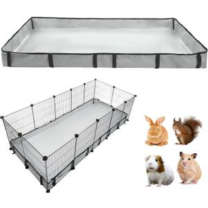 Guinea Pig Cage Liner Tarp Bottom Waterproof and Washable Base Also for Rabbits, Bunny, Chinchesillas, Hedgehog, Ferrets and Other Small Animals(28x70 inches)