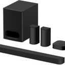 Sony BRAVIA Theater System 6, 5.1ch Home Theater System soundbar with subwoofer and Rear Speakers, Surround Sound by Dolby Atmos/DTS:X Compatible HT-S60