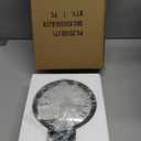 NIKKY HOME Small Retro Black Wall Clock 6 Inch, Battery Operated Vintage Metal Round Silent Analog Clock for Bathroom Kitchen Living Room Bedroom Office