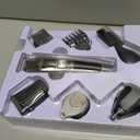 Brightup Beard Trimmer for Men - Electric Razor & Shaver, Cordless Hair Clippers Trimmers Set, IPX7 Waterproof Mens Grooming Kit for Shaving Face, Mustache, Body, Ear, Nose Hair Trimmer, Gifts for Men (Black)