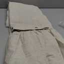 Felisa Farmhouse Shower Curtain with A Ruffle Hem, Linen Textured Shower Curtain for Bathroom,Natural,72"x72"