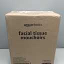 Amazon Basics Facial Tissue, 2-Ply, Soft and Strong, 2880 Count (18 Packs of 160)