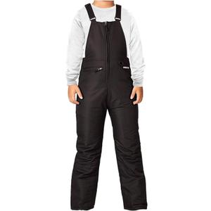 Arctix Kids Insulated Snow Bib Overalls, Black, Medium