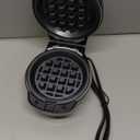 UVFAST Mini Waffles Maker with 6 Removable Plates, 3 in 1 Small Waffle Maker Mini- Waffle, Heart Waffle, Donut, 4.5" Non Stick Waffle Iron for Kids and Families, Black