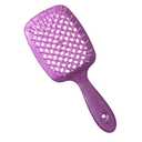 Curl Defining Brush Vented Hair Brush Hairbrush for Wet & Dry Hair For Women and Men Less Pulling Pain-Free Brushing (Glitter Purple)