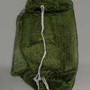 SubSahara Authentic African Net Sponge - 2 Pack Exfoliating Bath & Shower Loofah Sponge for Body & Face, Gentle Scrubber for All Skin Types, Travel, Durable Polyester (Olive Green & Light Green)