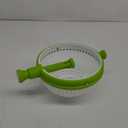 Dreamfarm Spina 2-In-1 Easy-To-Use, Collapsible Salad Spinner & Straining Colander for Salad, Fruit, Vegetable, Lettuce - White/Green